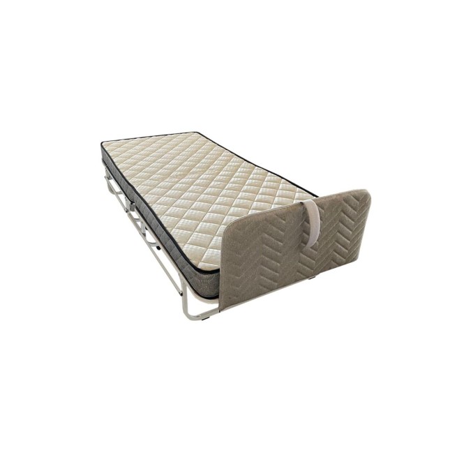 Folding bed with headboard and quilted mattress 80x190x15cm Folding bed with headboard and quilted mattress 80x190x15cm