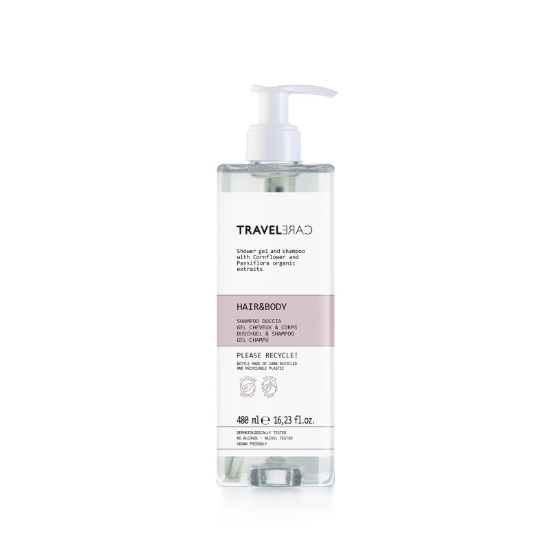 Shampoo and shower gel 480 ml, Travel Care