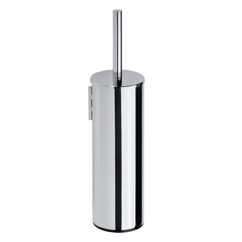 Toilet Brush with Holder, Chrome Finish