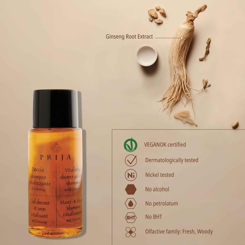 Shampoo and shower gel 40 ml, Prija