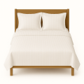 Hotel Damascus bedding with narrow stripe 